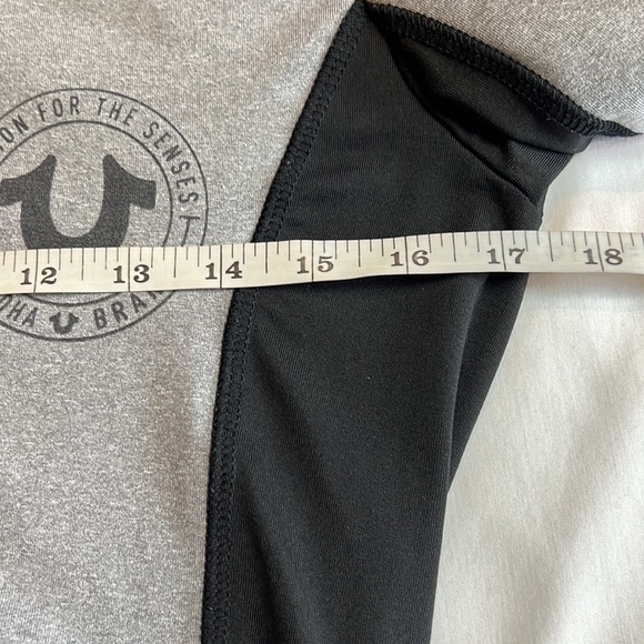 TRUE Religion full zip Hoodie size SP Black and gray - Picture 8 of 11